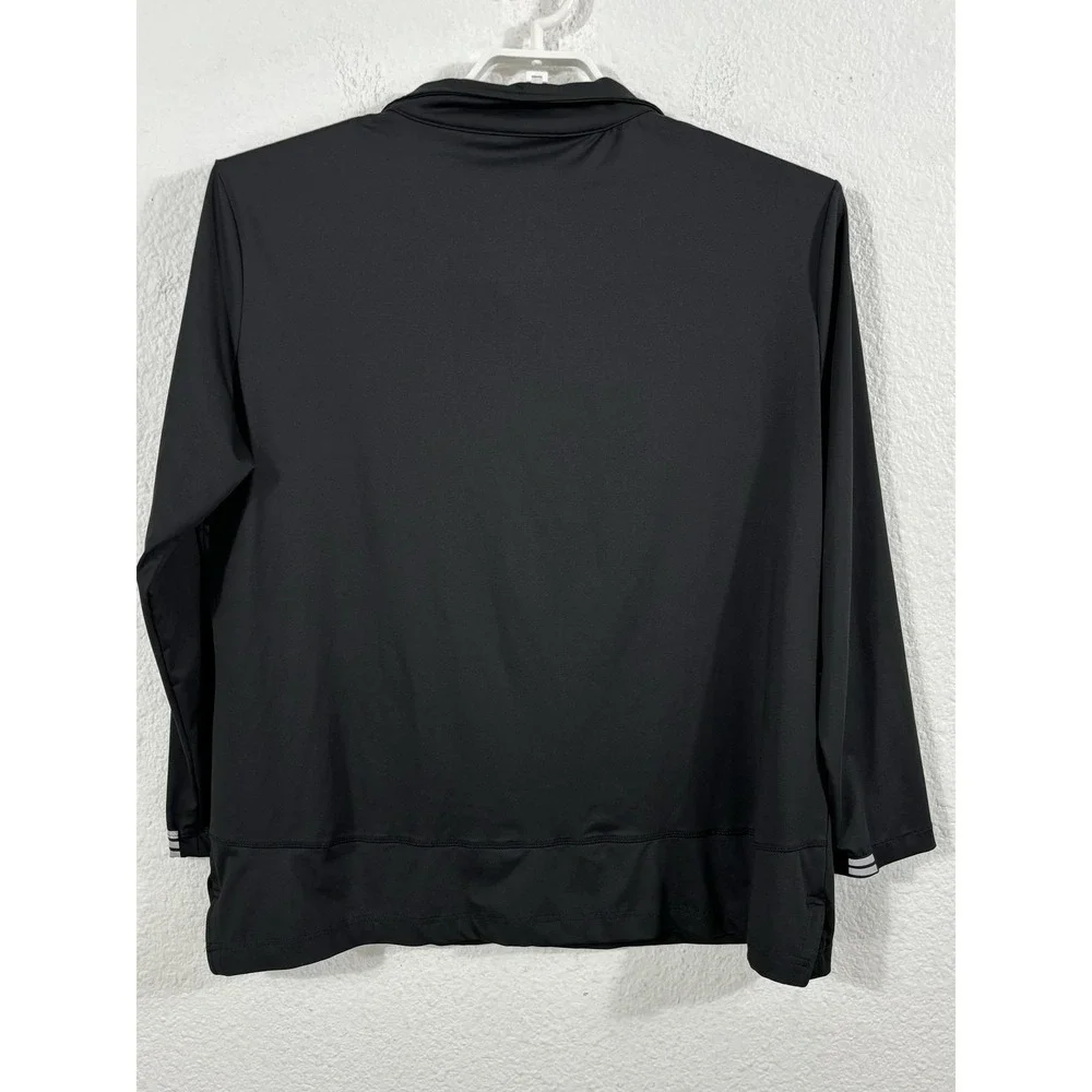 Veil Pullover Mens XL Black Spark‎ Quarter Zip Performance Athletic Top Stretch